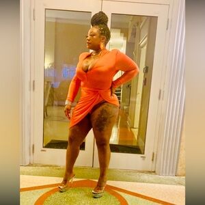 🍊Orange 2pc Skirt Set